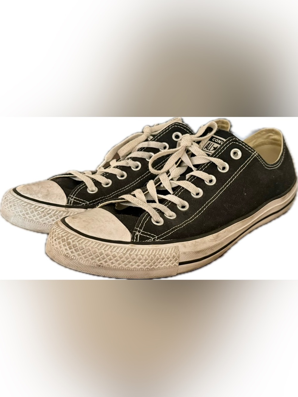 Converse All Stars Classic Black and White Low Top Canvas Sneakers